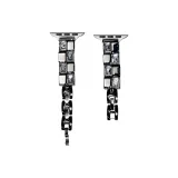 Ледяной куб, опал, цепной ремешок - черный