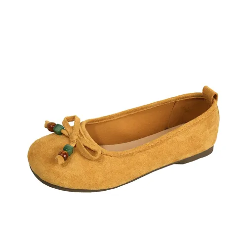 Puppytown Балетки Изящные Планшет Низкий Воротник Без Подкладки Женские