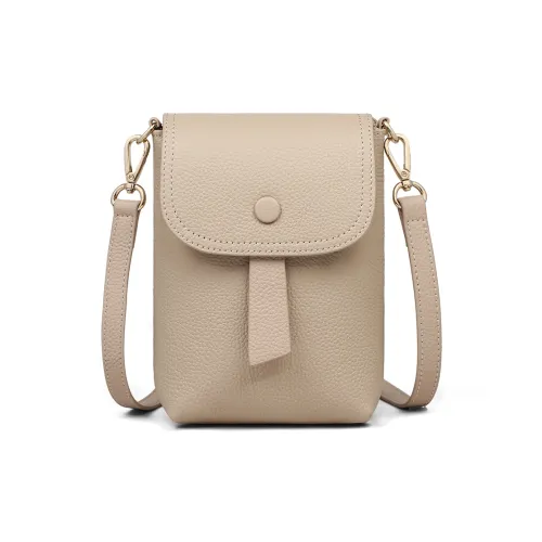 EBLAN Сумка через плечо из коровьей кожи чехол для телефона стандартный женский абрикосовый