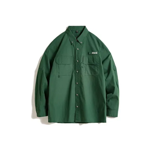 MADEN Amekaji Армия Зеленый Мужская Рубашка