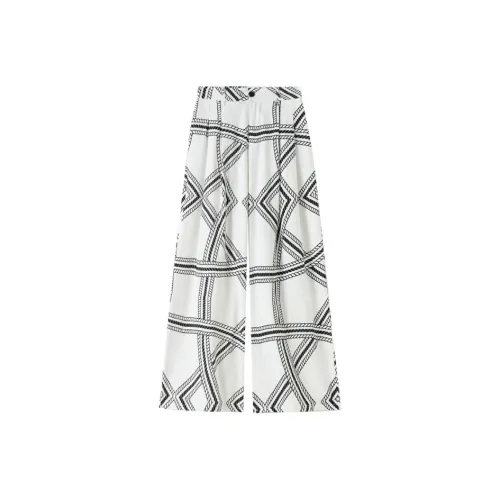 AHDO Белый Женские Повседневные Брюки