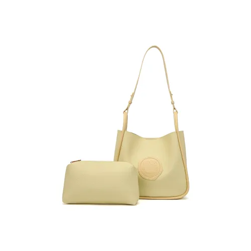 Sanrio Hello Kitty PU (полиуретан) Комбо Сумка Плечевая Сумка Женская Бежевый Желтый Хаки