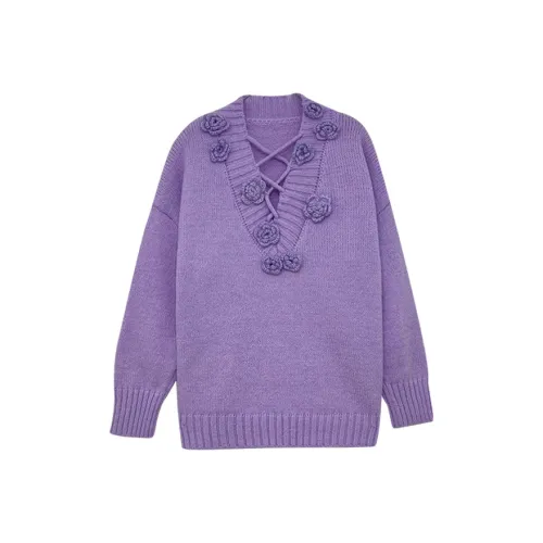 Icicofficial Фиолетовый Трикотаж Женский Трикотаж