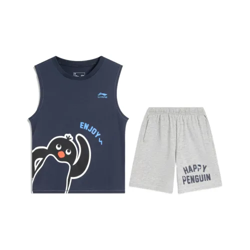 LINING YOUNG Повседневная спортивная одежда Sports Life Collection SS25 2 предмета комплект для детей 3-7 лет