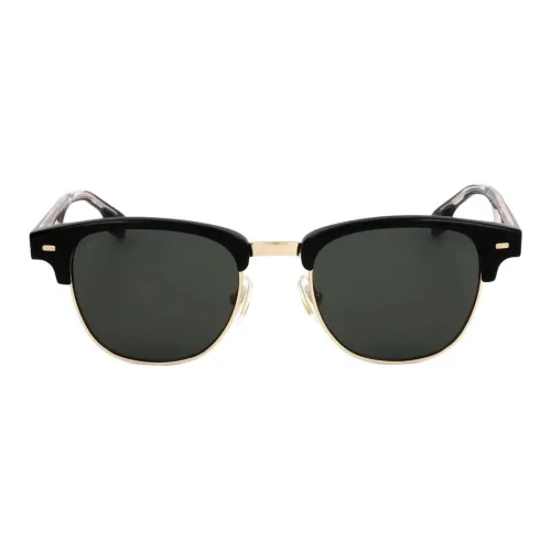 HUGO BOSS Металл Квадратные Солнцезащитные очки Мужские Черные