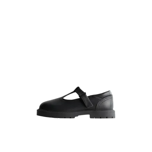 ZARA Детская кожаная обувь Low Top Черный Для дошкольников