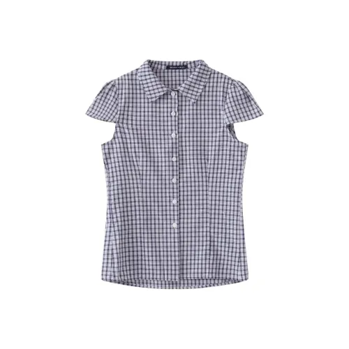 9c collective Blue Women's Shirts
