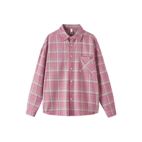 HYLHYL Розовый Унисекс Рубашки