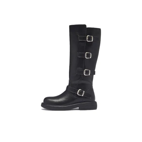 AGSDON Высокие сапоги до колена 3,5 см женские