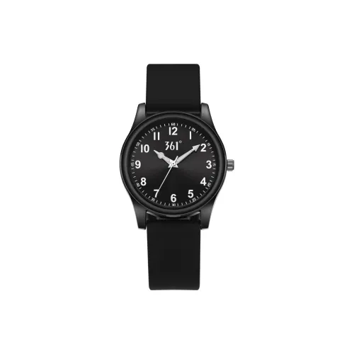 361° Кварцевый механизм силиконовый ремешок унисекс черный циферблат