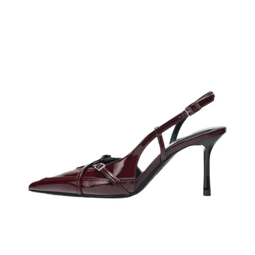 ZARA Высокие каблуки Бургунди Женские