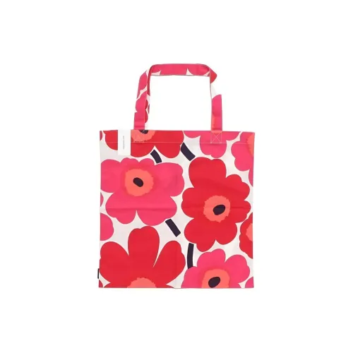 MARIMEKKO Хлопок Тоут Сумка Сумка для покупок Сумка Сумка через плечо Маленькая Женская Красная