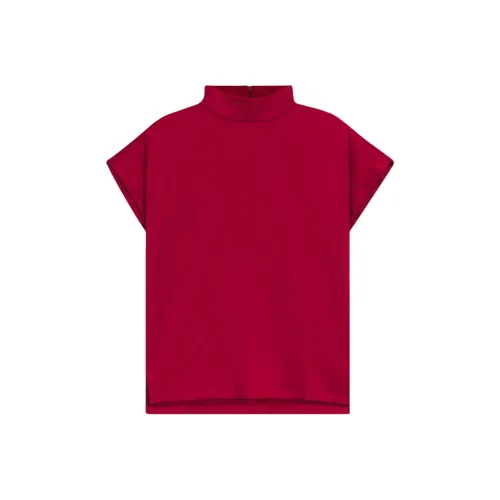 Hugo Boss Темно-красные женские футболки T