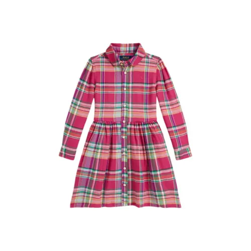 Polo Ralph Lauren Розовые Платья для Девочек