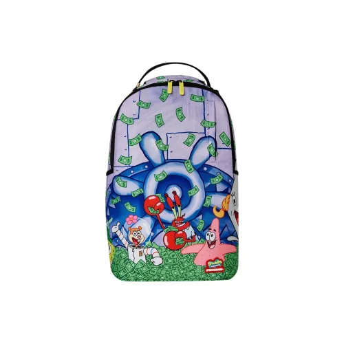 SPRAYGROUND ×SpongeBob SquarePants Губка Боб Коллаборация Полиэстер Рюкзак Обычный Унисекс Многоцветный
