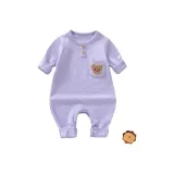 Фиолетовый комбинезон медведя