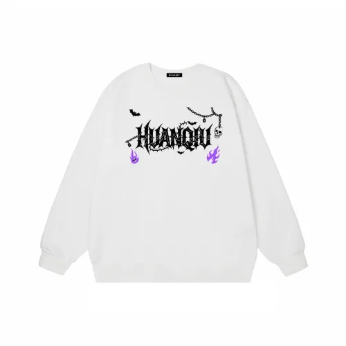 HUANQIU Белый Унисекс Свитшоты