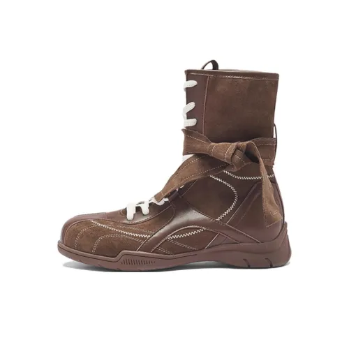 AGSDON Высокий Топ Немецкие Армейские Кроссовки 4CM Женские