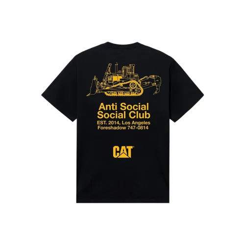 ANTI SOCIAL SOCIAL CLUB CAT Collaboration Черный Унисекс T-рубашки