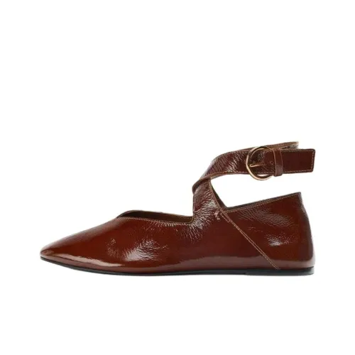 ZARA Женские повседневные туфли, коричневый, женские