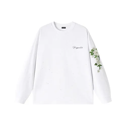 PISYPOX Длинный рукав Т-рубашка Унисекс