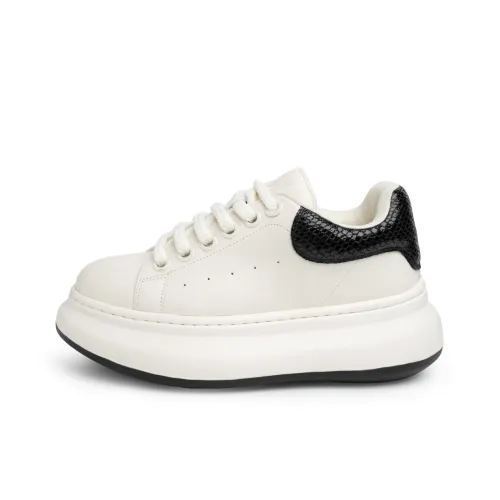 FED визуально увеличивает рост Низкие кроссовки для скейтбординга Мужские Белые