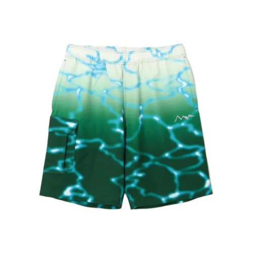 Manastash Lithium Tie Dye Короткие Зеленые Повседневные Шорты Мужские