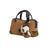 Suede Chestnut Brown [+Brown/White Glass Clip]  
Замша Каштановый Коричневый [+Коричневый/Белый Стекло Заколка]