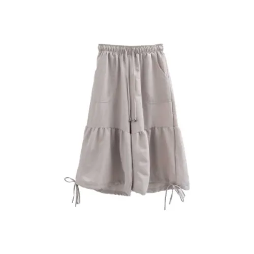 LOWEAR Серые Женские Повседневные Штаны
