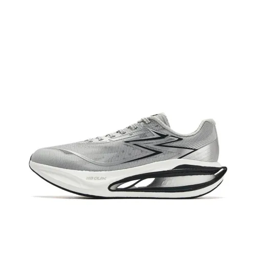 361° Тип Амортизация Устойчивый к истиранию Дышащий Низкий Топ Повседневные Беговые кроссовки Мужские Перо Серебристо-белый