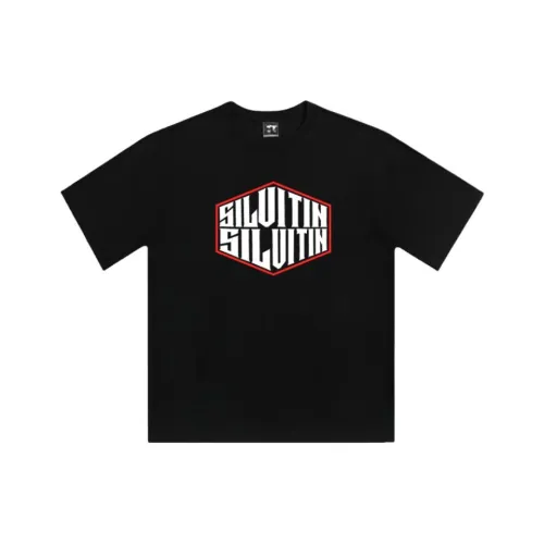 SIL VITIN Черный Унисекс T-рубашки