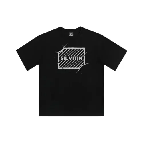 SIL VITIN Черный Унисекс T-рубашки