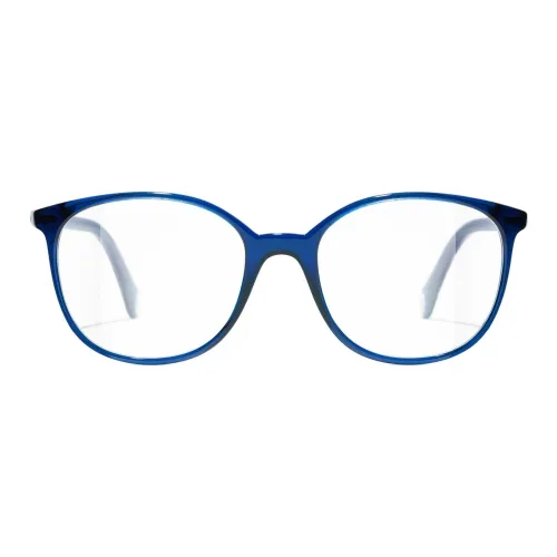 CHANEL Ацетат Круглые Оправы для Очков Женские Синие