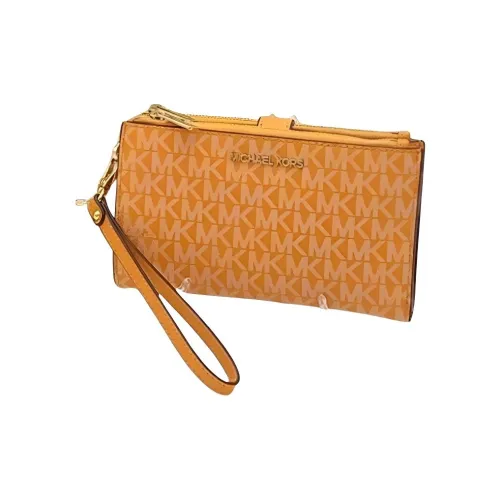 MICHAEL KORS Jet Set Холст Кошелек Держатель для карт Клатч Женский Желтый