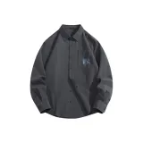 [100% cotton] Темно-серый (Логотип на груди Frozen Mountain)