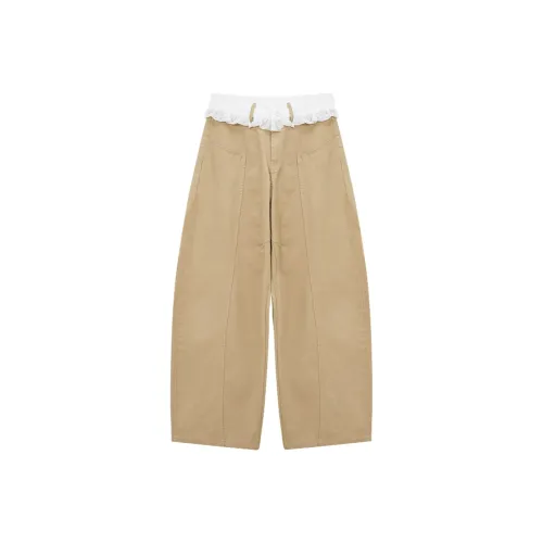 SUSANSAN Khaki Женские Повседневные Брюки