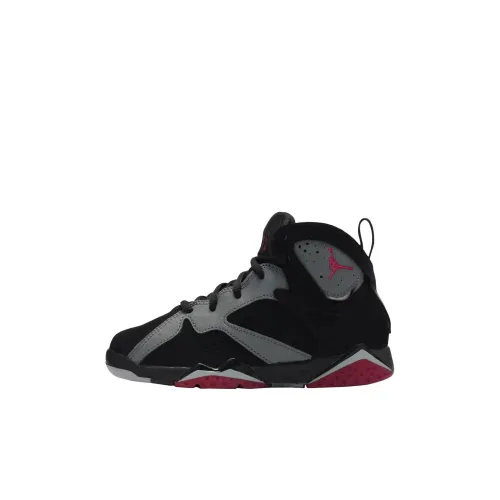 Jordan Air JORDAN 7 High Топ Баскетбольные кроссовки Черный Детский