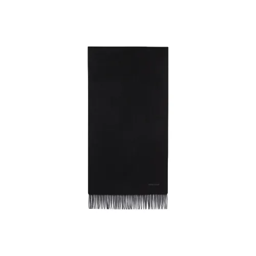 EMPORIO ARMANI Кашемировые шарфы унисекс черного цвета