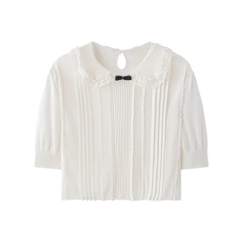 Golden Mushrooms Шифон Рубашка Женская