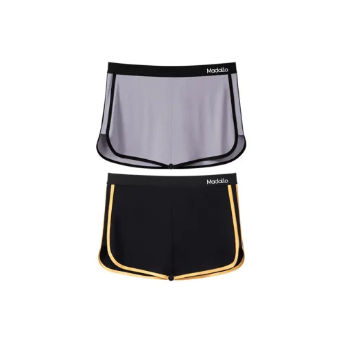 MADALLO Серый + Черный Мужские боксер-шорты