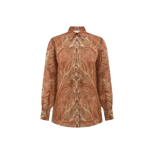 Zimmermann Хаки Женские Рубашки