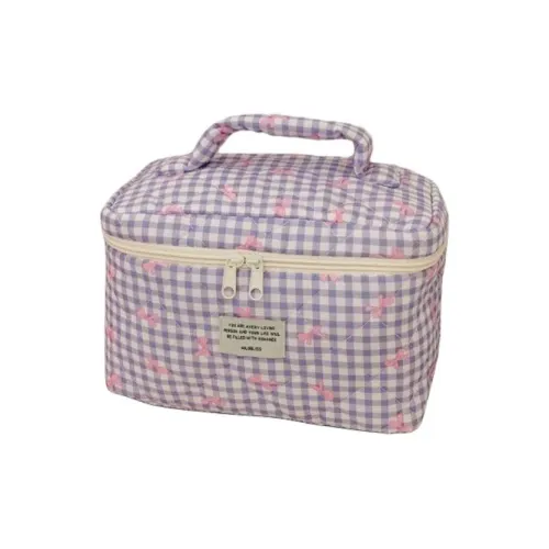 Wild Beauty Quilted Клетчатая Сумка для Макияжа Путешествие