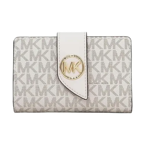 MICHAEL KORS Greenwich Покрытый холст Кошелек Средний Женские Ванильный Крем