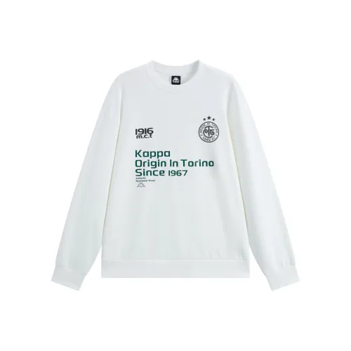 KAPPA 1916 Series Свитшот Мужской Корейский Белый