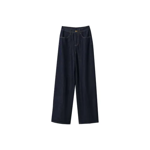 AMII Синий Черный Женские Джинсы