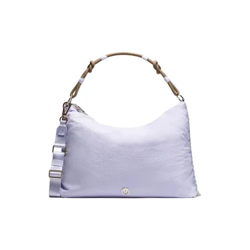 Lululemon Convertible Нейлоновая Сумка через плечо Сумка Большая Женская Фиолетовая