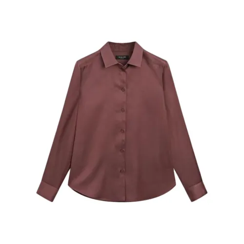 Massimo Dutti Розовый Красный Женские Рубашки