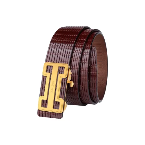 JINDUN Ремни из лощеной коровьей кожи Мужской 3,5 см