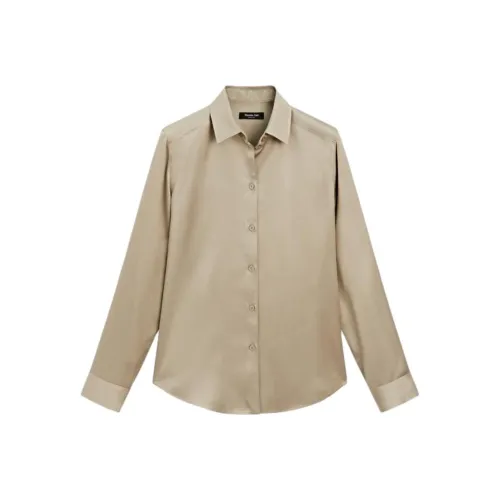 Massimo Dutti Экрю Женские Рубашки