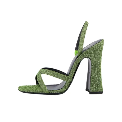 SAINT LAURENT Arancha one Ремень Сандалии 11cm Женские Зеленый